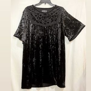 DISTURBIA velvet loose dress